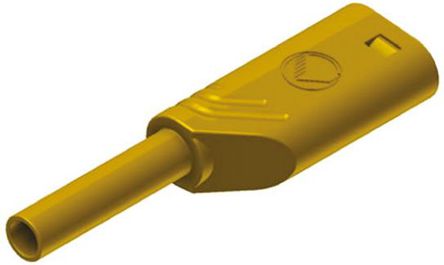 Hirschmann Test & Measurement - 975090703 - Hirschmann 975090703 黄色 公 测试插头, 1000V ac/dc, 10A, 镀金触点		