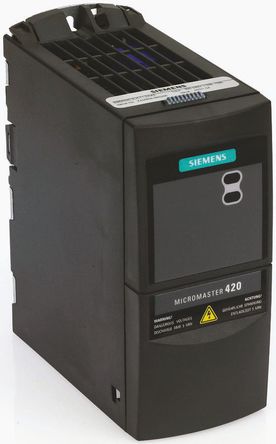 Siemens - 6SE64202UD211AA1 - Siemens MICROMASTER 420 系列 IP20 1.1 kW 变频器驱动 6SE64202UD211AA1, 0 → 550 Hz, 4.9 A, 380 → 480 V 交流		