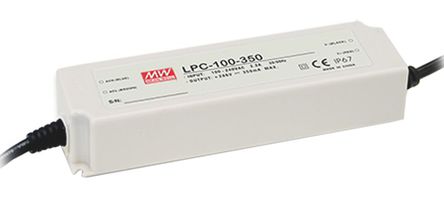 Mean Well - LPC-100-350 - Mean Well LED  LPC-100-350, 127  370 V ֱ90  264 V , 143  286V, 350mA, 100.1W 