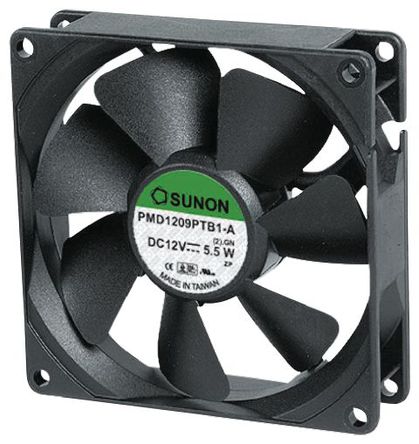 Sunon - PMD1238PKBX-A(2).GN - Sunon PMD ϵ 4.3W 12 V ֱ  PMD1238PKBX-A(2).GN, 23m3/h, 15000rpm, 38 x 38 x 20mm		
