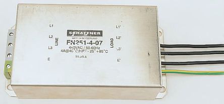 Schaffner - FN251-16-07 - Schaffner FN 251 ϵ 3 16A 440 V ac, 60Hz װ Դ˲ FN251-16-07, ߽Ӷ 