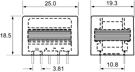 OEP - Z21806C - 通孔 音频变压器 300Ω		