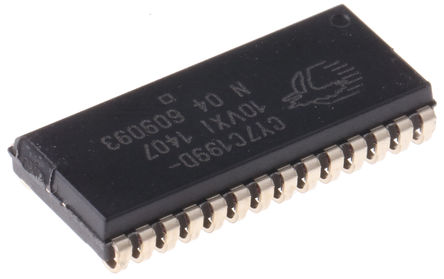 Cypress Semiconductor - CY7C199D-10VXI - Cypress Semiconductor CY7C199D-10VXI, 256kbit SRAM ڴ, 32K x 8 λ, -0.5  6 V, 28 SOJװ 