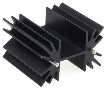 AAVID THERMALLOY - ML97/38WPINS - AAVID THERMALLOY 黑色 散热器 ML97/38WPINS, 5K/W, 焊接安装, 25.2 x 41.8 x 38mm 