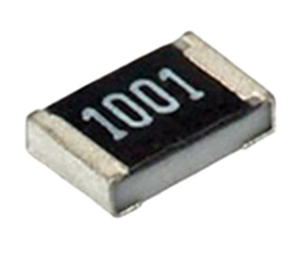 ROHM - MCR50JZHF1000 - ROHM MCR 系列 0.5W 100Ω 厚膜SMD 电阻器 MCR50JZHF1000, ±1%, ±100ppm/°C, 2010 封装		