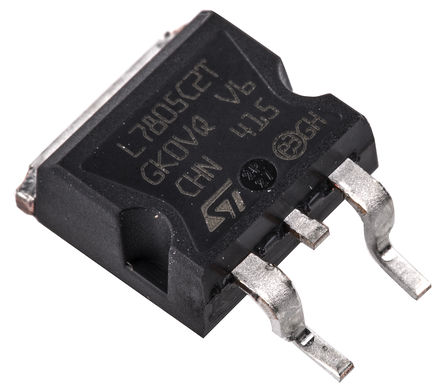 STMicroelectronics - L7805CD2T-TR - STMicroelectronics L78xx 系列 L7805CD2T-TR 线性稳压器, 最高 35 V输入, 5 V输出, 1.5A最大输出, 3引脚 D2PAK 