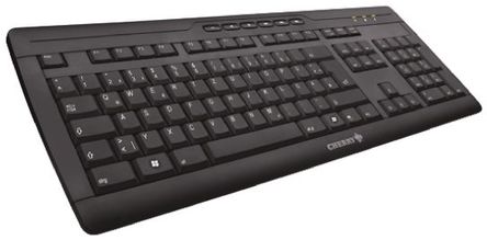 Cherry - G85-23100DE-2 - Cherry 黑色 PS/2 和 USB 有线 人机工程学 QWERTZ 键盘 G85-23100DE-2 