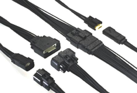 Molex - 33471-0306 - Molex MX150 系列 3路 电缆安装 黑色，天然色 母 连接器 33471-0306, 压接端接		
