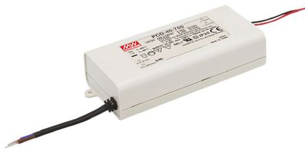 Mean Well - PCD-40-700B - Mean Well LED  PCD-40-700B, 180  295 V , 34  57V, 700mA, 39.9W 