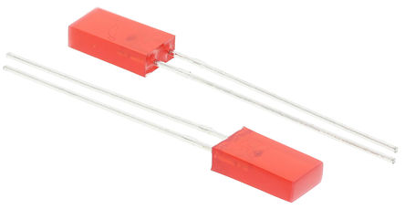 Kingbright - L-383SRDT - Kingbright Rectangular ϵ ɫ (640 nm ) LED L-383SRDT, 100 mcd, 110 ӽ  ͨ 
