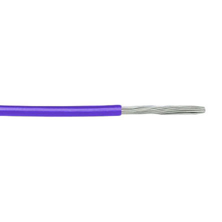 Alpha Wire - 3050 VI001 - Alpha Wire 305m长 紫色 24 AWG UL1007 单芯 内部连线电线 3050 VI001, 0.23 mm2 截面积, 7/0.20 mm 线芯绞距, 300 V 