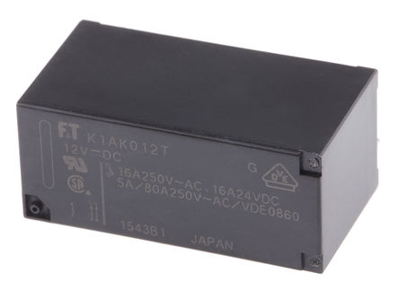 Fujitsu - FTR-K1AK012T - Fujitsu FTR-K1AK012T  PCB װ Ǳ̵, 12V 
