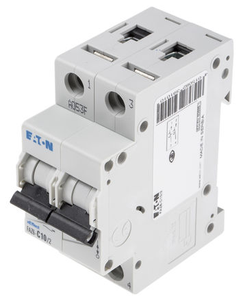Eaton - FAZ6-C10/2 - Eaton xEffect FAZ6 ϵ 2 10 A MCB ΢Ͷ· FAZ6-C10/2, 6 kA Ͽ, C բ 