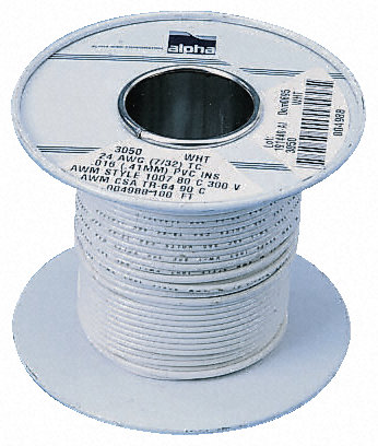 Alpha Wire - 3252 GR005 - Alpha Wire 30m ɫ 20 AWG UL1061 о ڲߵ 3252 GR005, 0.56 mm2 , 7/0.32 mm оʾ, 300 V 