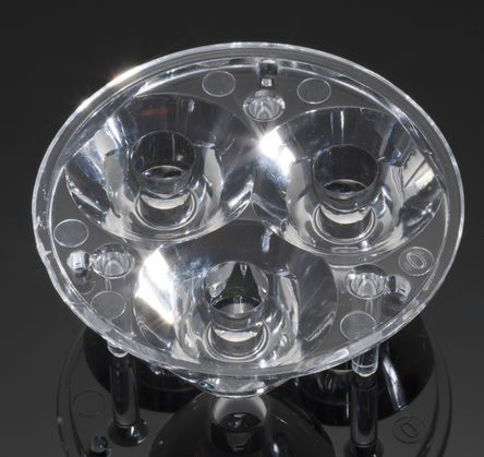 Ledil - C10257_Laika-3-S - LEDiL Dolly 系列 3-LED 5 ° 光点 LED 透镜 C10257_Laika-3-S, 50mm直径, 使用于Seoul P4 