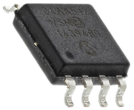 Microchip - 24AA512-I/SM - Microchip 24AA512-I/SM 串行 EEPROM 存�ζ�, 512kbit, 串行 - I2C接口, 3500ns, 1.8 → 5.5 V, 8引�_ SOIJ封�b 