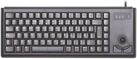 Cherry - G84-5500LPMGB-2 - Cherry 黑色 PS/2 有线 工业用 紧凑型 QWERTY（英国） 键盘 G84-5500LPMGB-2 