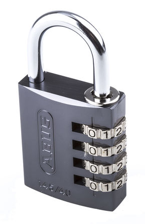 ABUS - 145/40 Titanium C - Abus 145/40 Titanium 灰色 组合 铝，钢 安全挂锁, 6mm 锁钩 