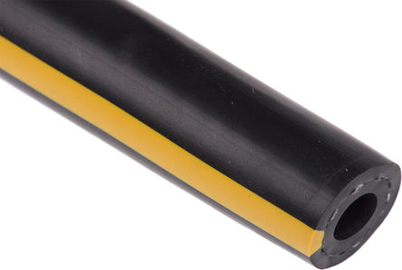 RS Pro - GPA801/BK/0030/CD - RS Pro GPA 系列 30m 黑色/黄色 PVC丁腈橡胶混合 GPA801/BK/0030/CD 空气软管, 20 bar工作压力, -15 → +60°C, 8mm外径 ,适合多种应用		