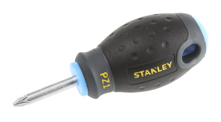 Stanley - 1-65-408 - Stanley PZ1 铬钒钢 Pozidriv 米字头刀头 短粗 螺丝刀 1-65-408 