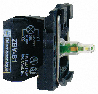 Schneider Electric - ZB5AVM6 - Schneider Electric XB5 ϵ  ZB5AVM6, 230  240 V , ɫ LED, ݶӶ 