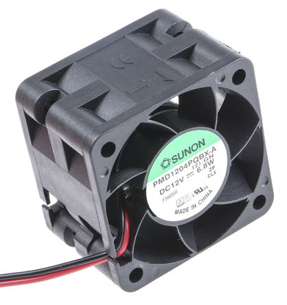 Sunon - PMD1204PQBX-A(2).GN - Sunon PMD ϵ 6.8W 12 V ֱ  PMD1204PQBX-A(2).GN, 39.9m3/h, 13000rpm, 40 x 40 x 28mm		