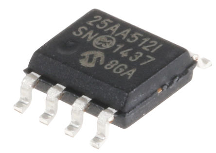 Microchip - 25AA512-I/SN - Microchip 25AA512-I/SN  EEPROM 洢, 512kbit, SPIӿ, 250ns, 1.8  5.5 V, 8 SOICװ 